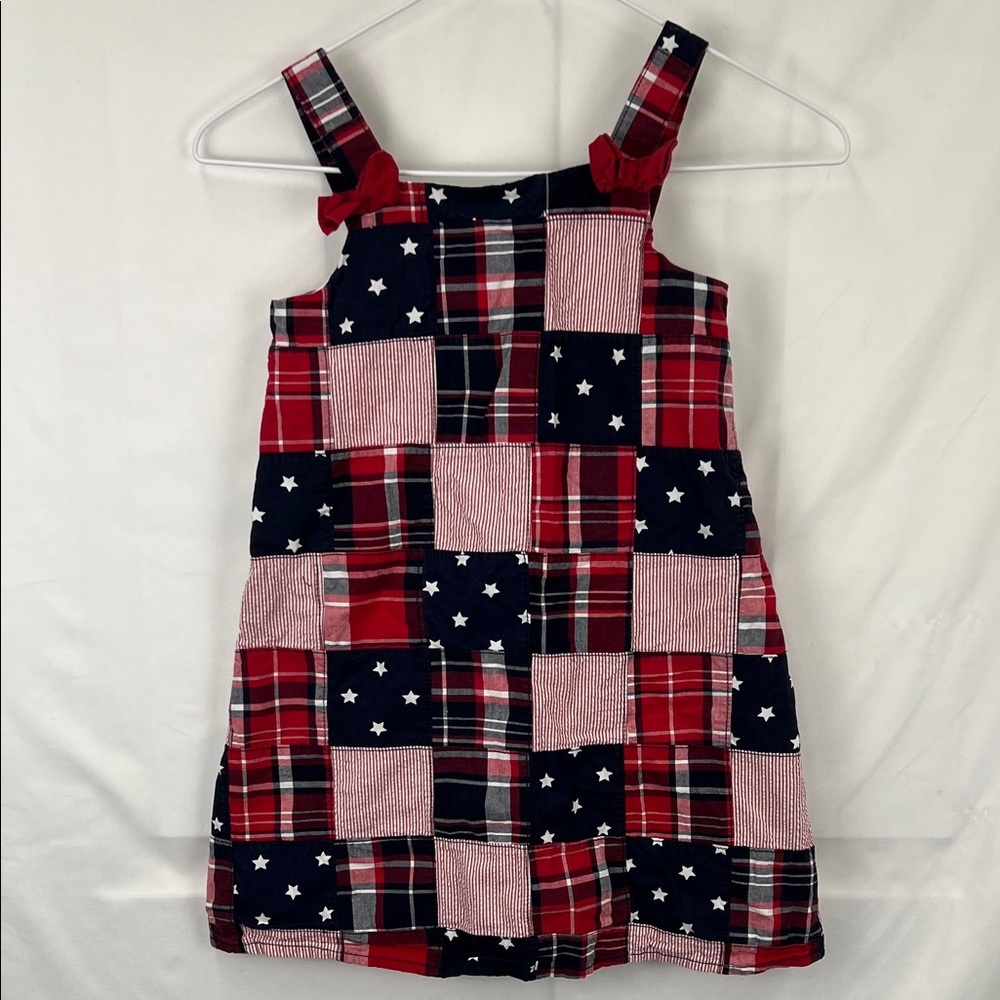 Gymboree - Size 6 - Girls Dress - Quilted - Americana - Red, White, Blue